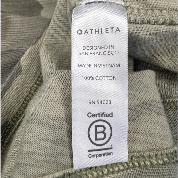 Athleta Organic Daily Camo Crew Short Sleeve Tee - Picture 5 of 7